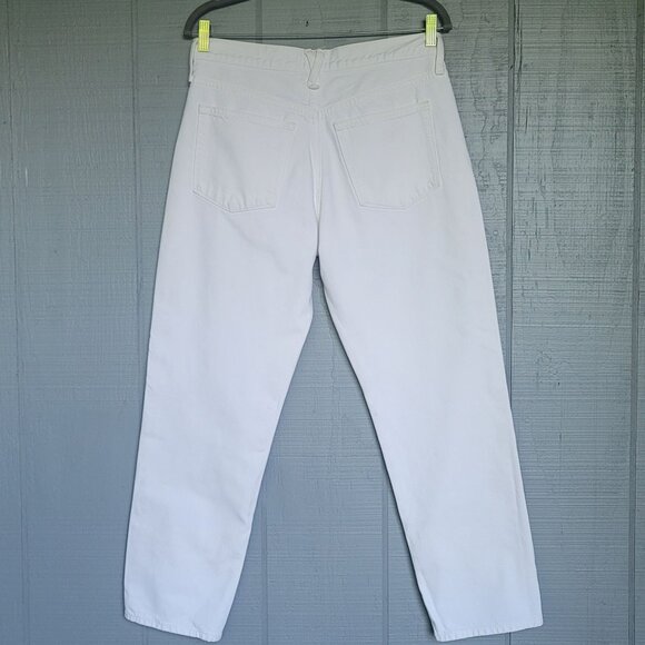 J. Crew Denim Slouchy Boyfriend White Jeans. Size 28 - Picture 6 of 11